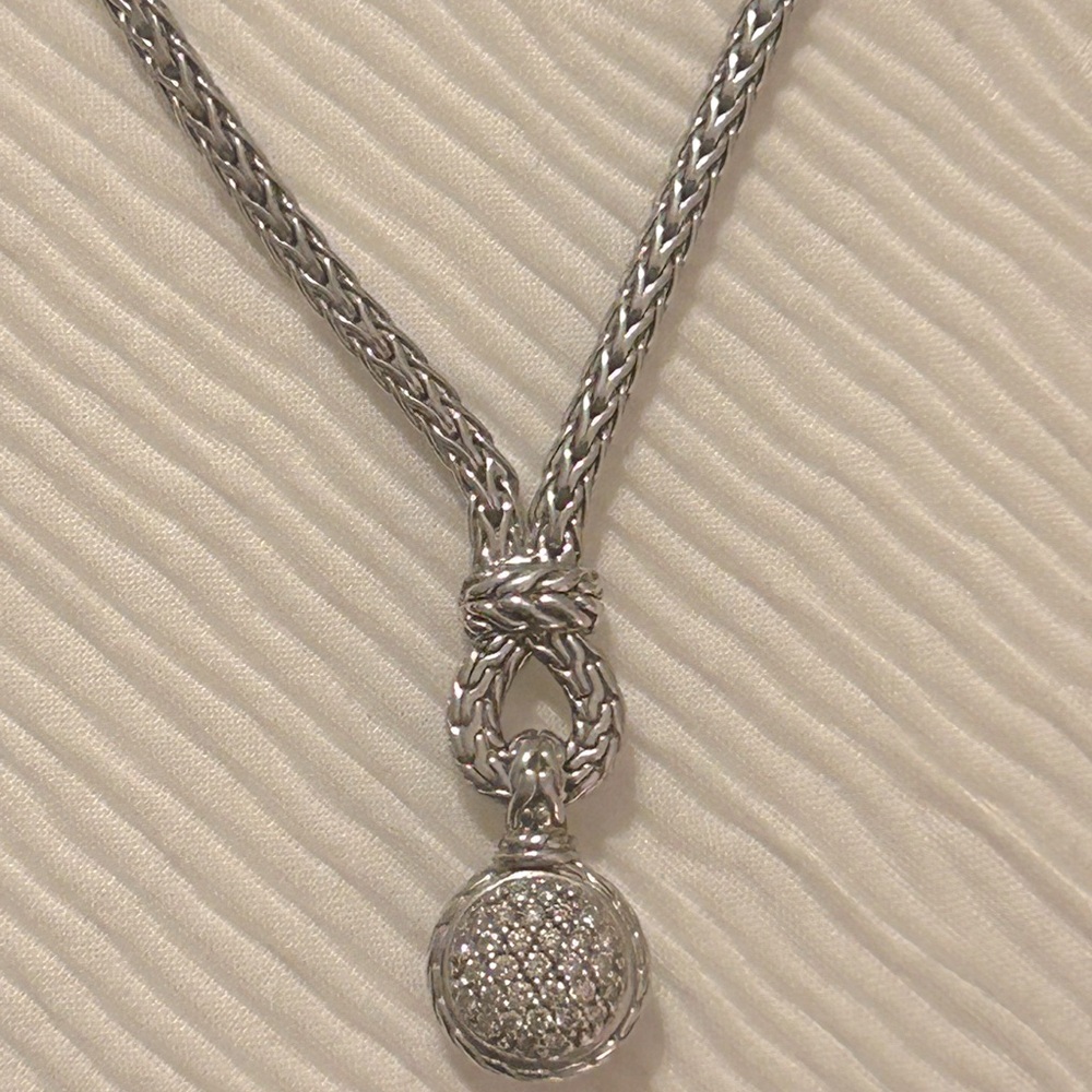 NOT FOR SALE—-John Hardy Pave Diamond Necklace
